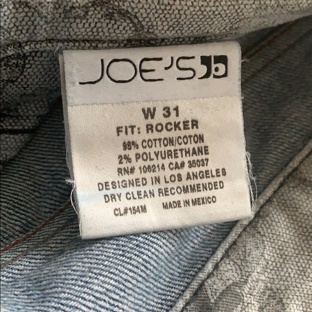 Joe’s Rocker Fit Jeans Size 31 - Picture 7 of 8